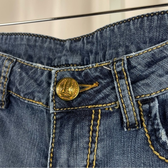 Buffalo David Bitton Farrah-X Size 27 60’s 70’s Boho Flare Jeans Hippie - Picture 4 of 7